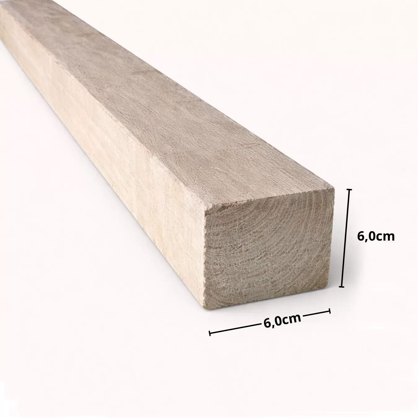 Barrote 6 x 6 cm de Eucalipto Tratado