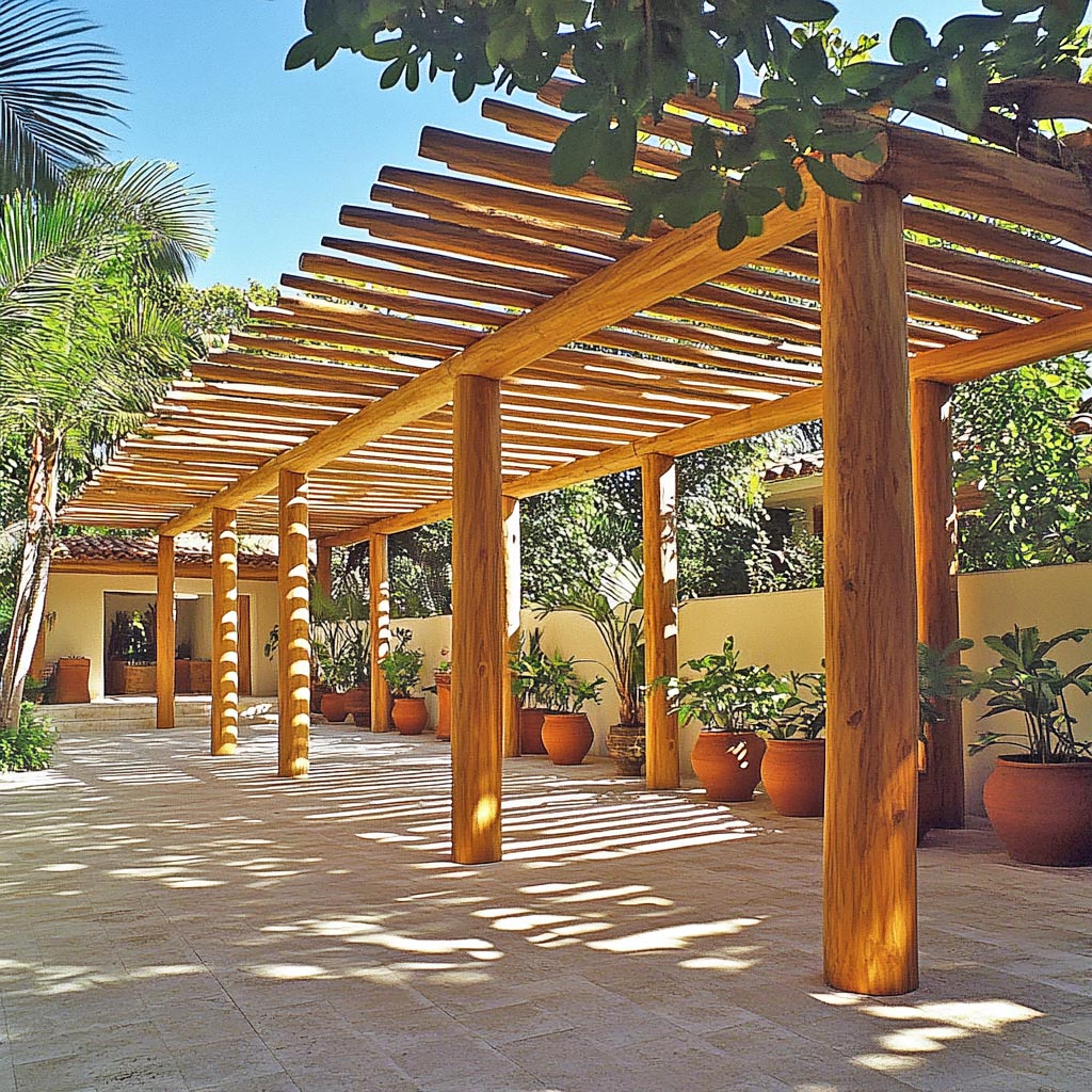 Construa seu Pergolados com Eucalipto Tratado