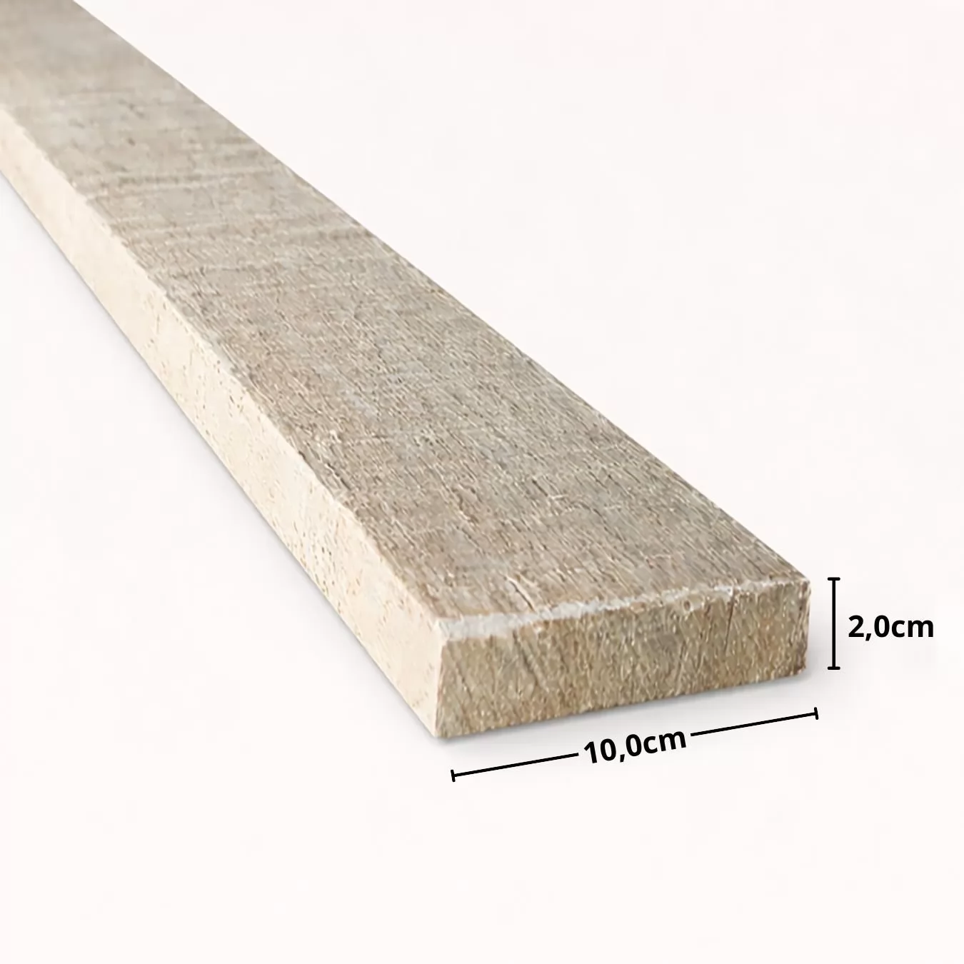 Tábua ou Régua 10 x 2 cm de Eucalipto Tratado